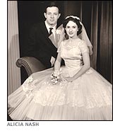 Wedding Photograph of John Nash and Alicia Nash