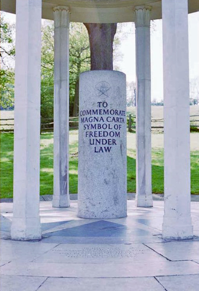 Runnymede - the location near Windsor Castle where the Magna Carta was signed