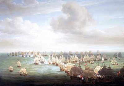 The Beginning of the Battle of Trafalgar