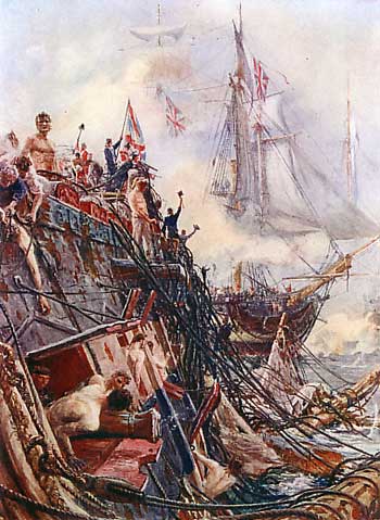 His Majesty's Ship Belleisle after the Battle of Trafalgar