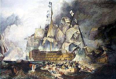 HMS Victory at Trafalgar